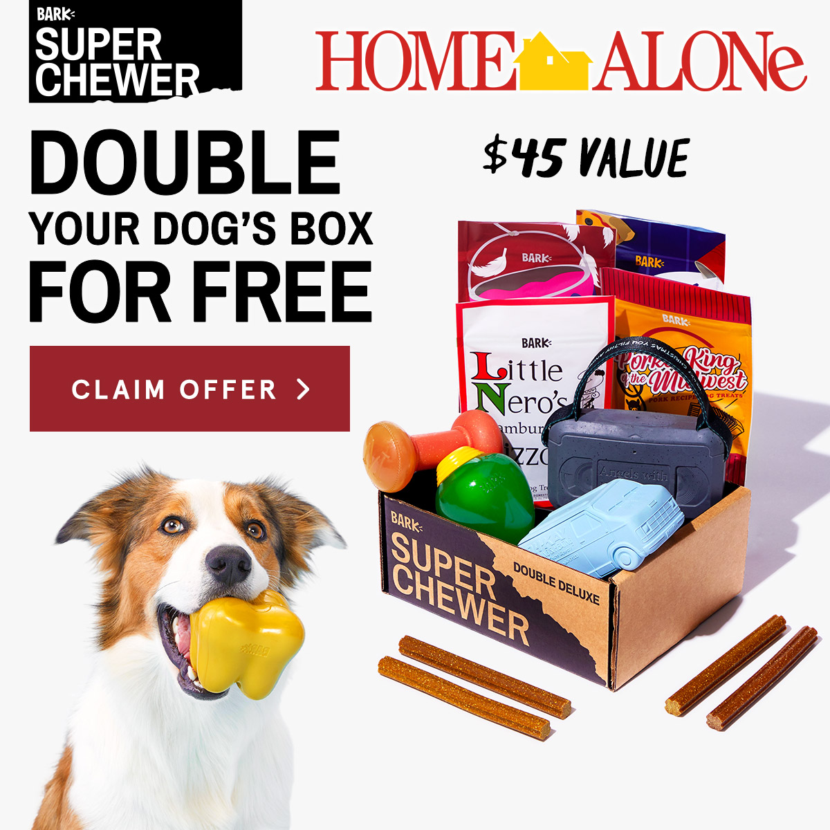 Super Chewer Cyber Monday Coupon – Double Your First Box + Home Alone Theme!