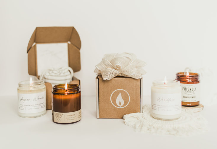 Vellabox monthly candle subscription box example