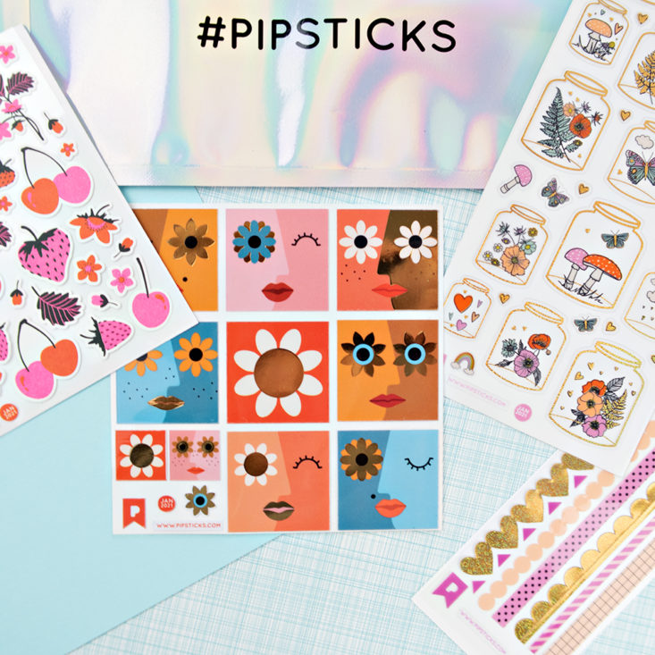 January 2021 Pipsticks Pro Classic Box Stickers
