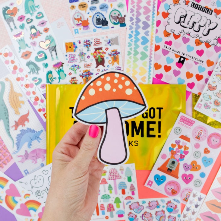 Pipsticks January 2021 Box Mushroom Sticker