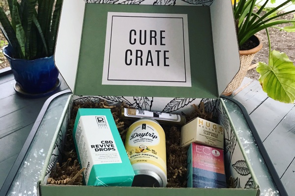 Cure Crate with CBD products