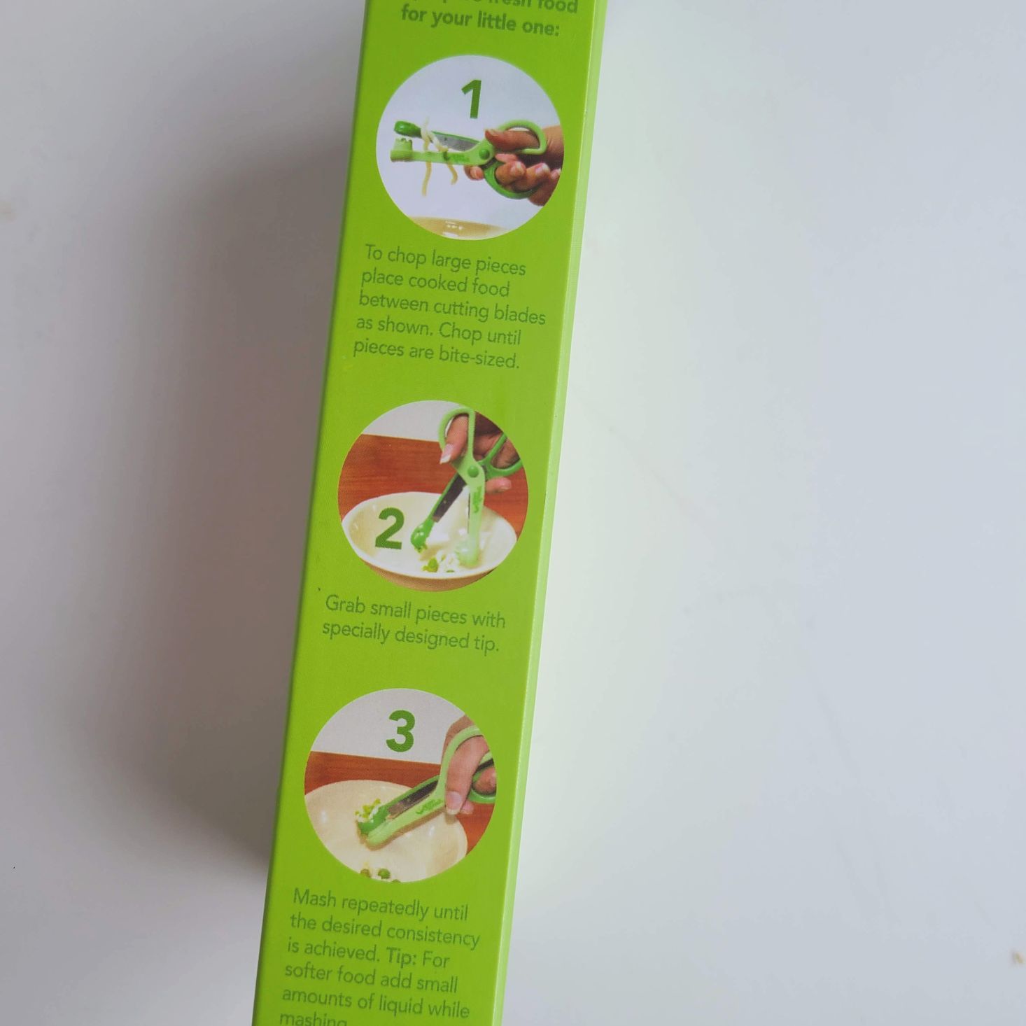 Ecocentric Moms Box November 2020 baby food scissors instructions