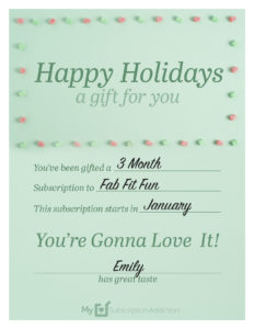 Free Printable for Subscription Box Gifting! | MSA