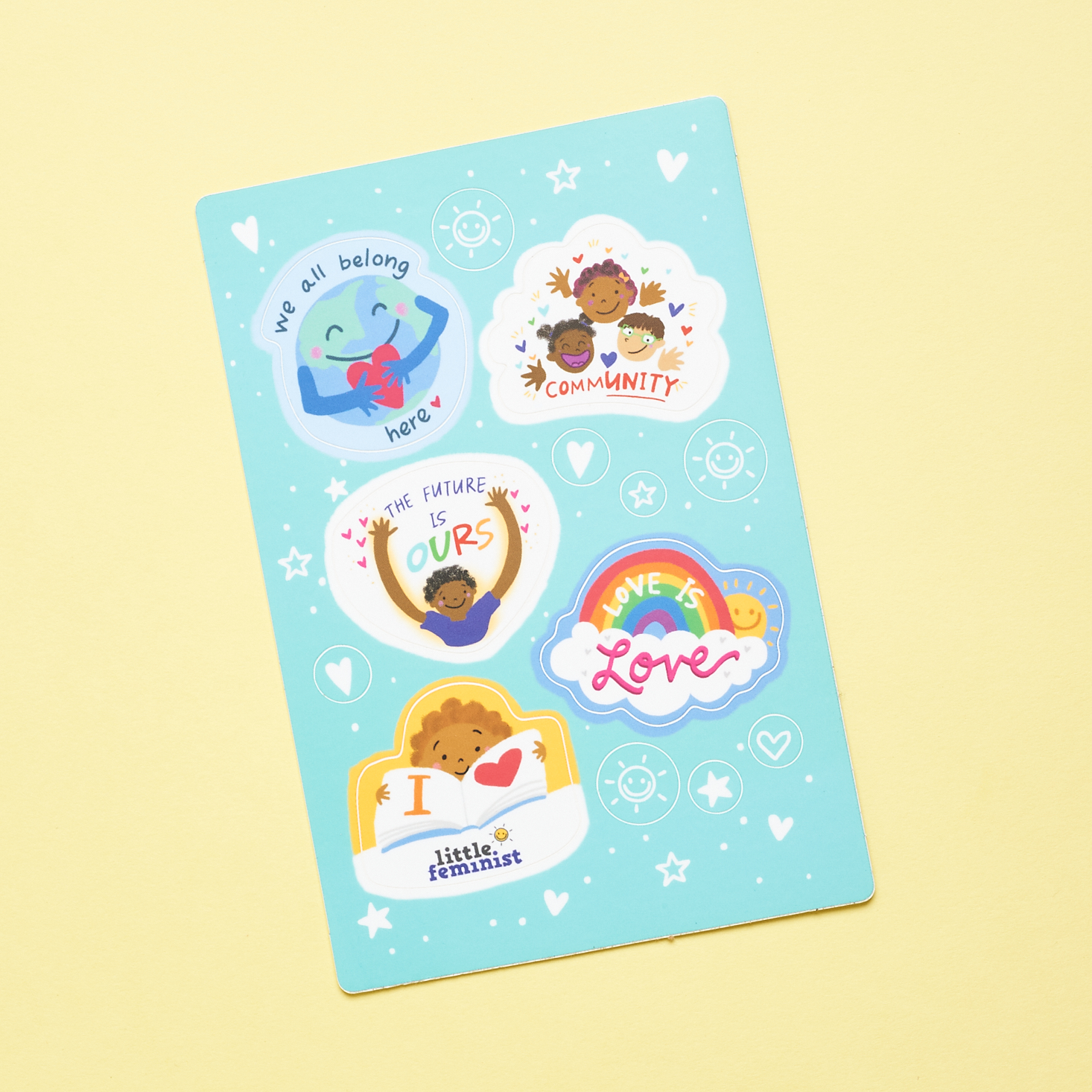 Little Feminist December 2020 sticker sheet