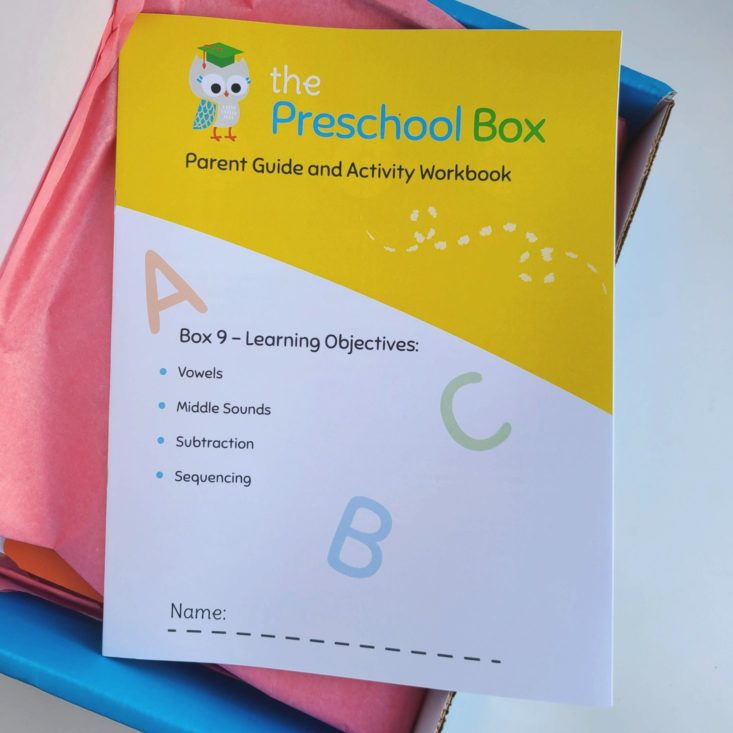 Preschool Box November 2020 booklet