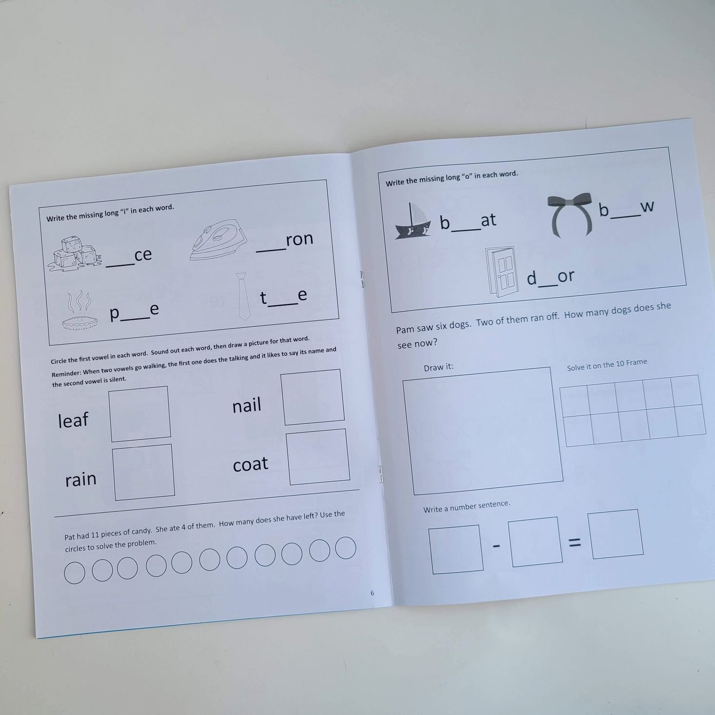 Preschool Box November 2020 workbook pages 2 and 3