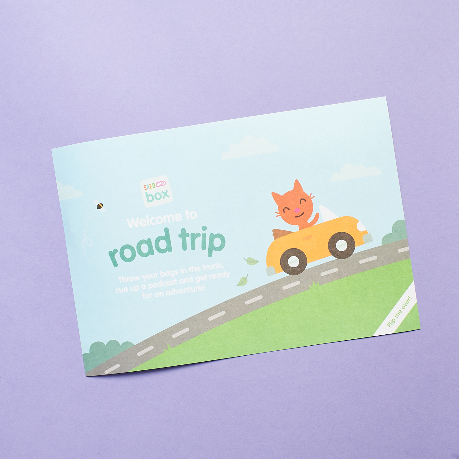 Sago Mini December 2020 road trip theme card