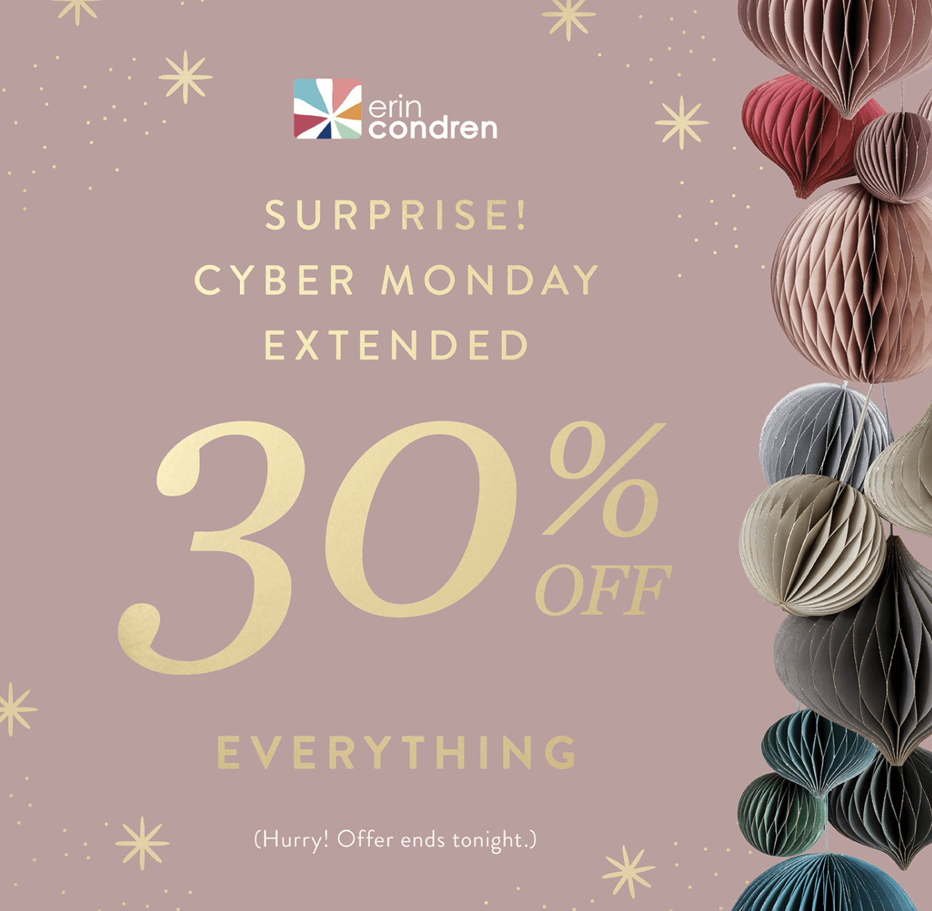 Extended! Erin Condren Cyber Monday Deal – 30% Off EVERYTHING + FREE Gift!