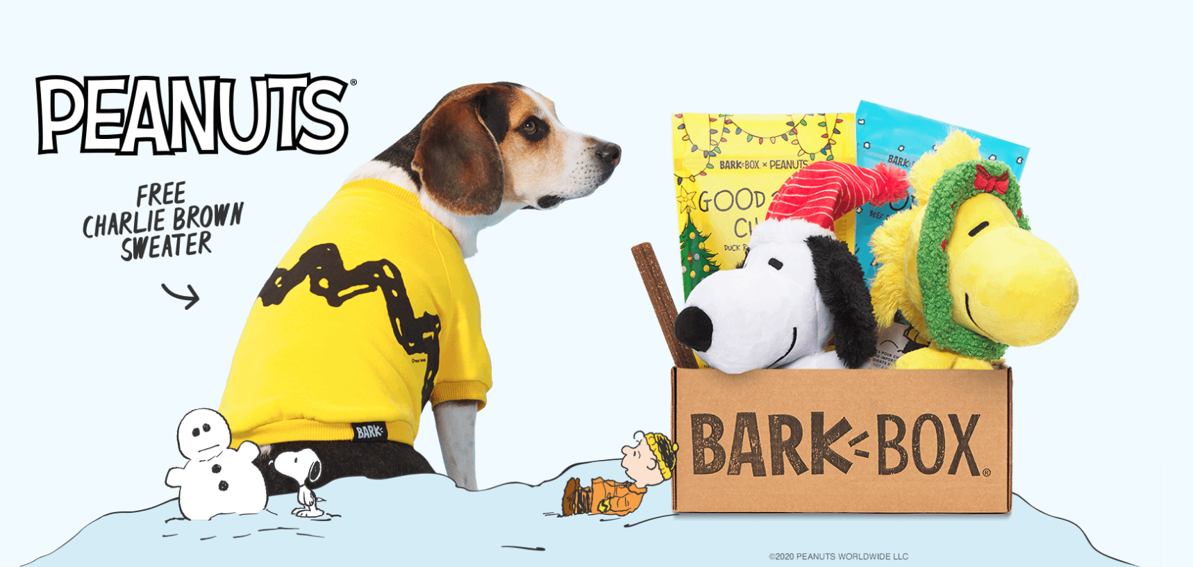 BarkBox Coupon – Free Charlie Brown Dog Sweater + Peanuts Box Available Now!