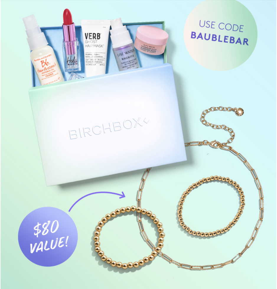 Birchbox Coupon – FREE Baublebar Bracelet Bundle With Subscription