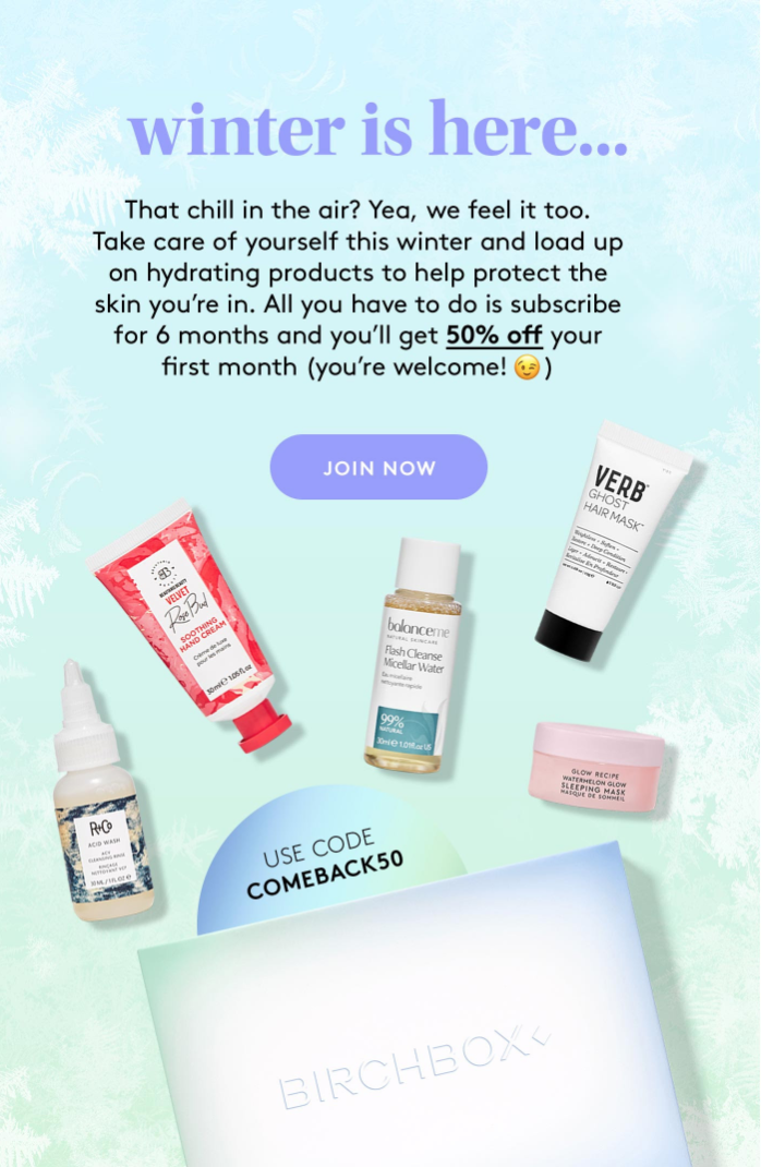 Birchbox Coupon – 50% Off Your First Box!