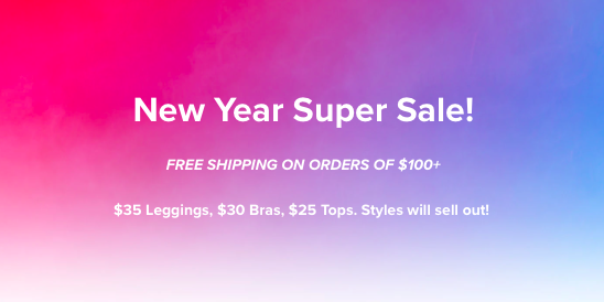 YogaClub New Year Sale – Save Up To 80% Off Leggings, Bras, And Tops!