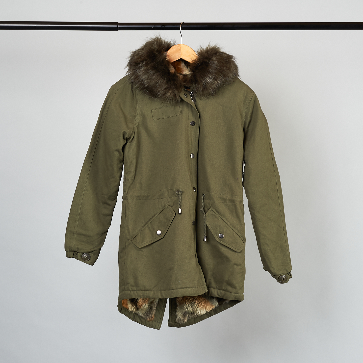 Stitch Fix Maternity green parka