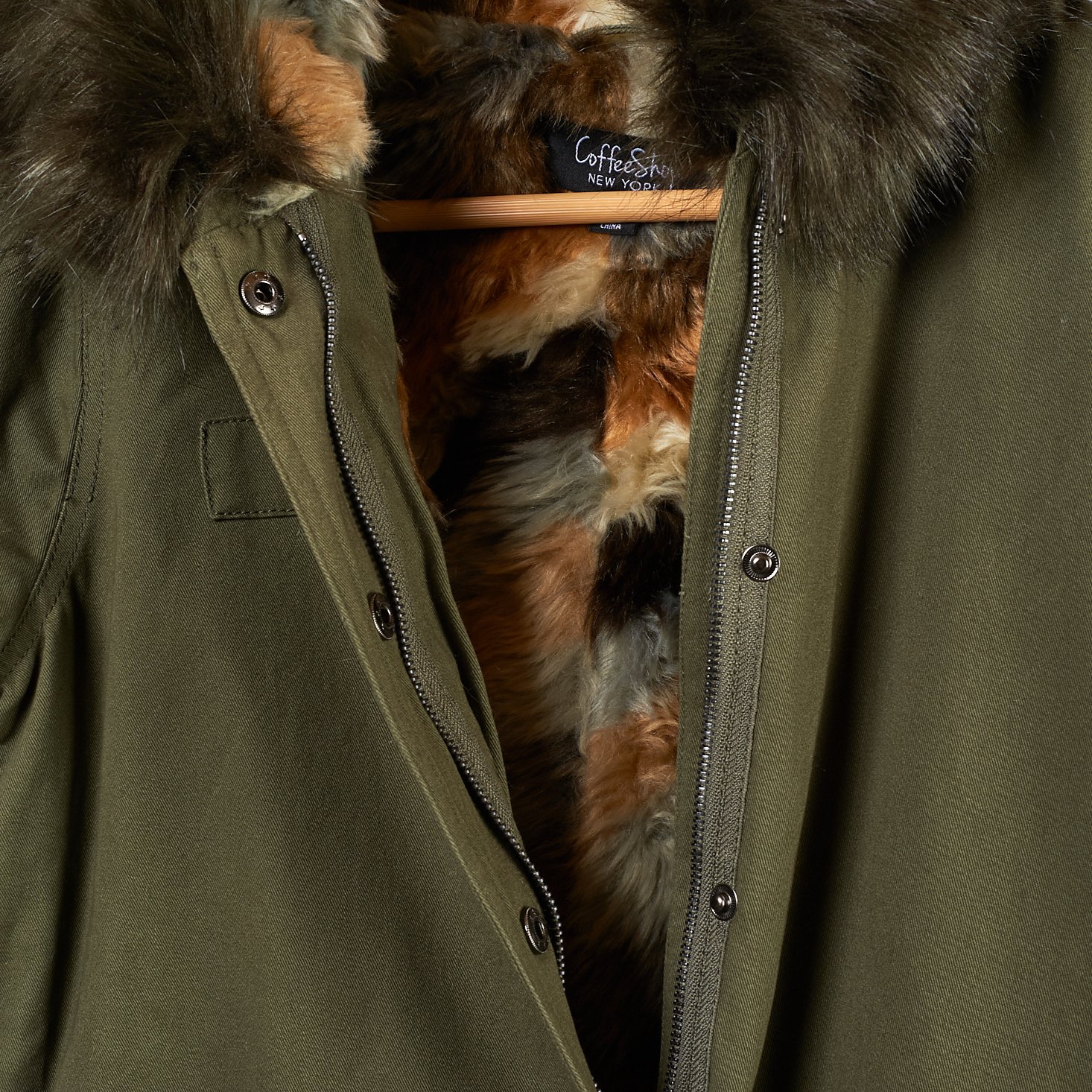 Stitch Fix Maternity green parka