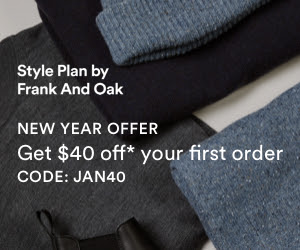 Style Plan by Frank And Oak Deal – $40 Off Your First Box!