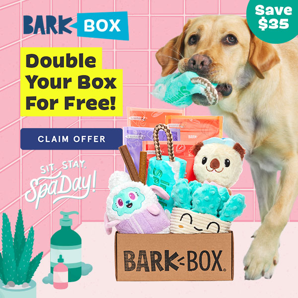 BarkBox Coupon - Double Your First Box + Spa Day Theme Available Now! | MSA