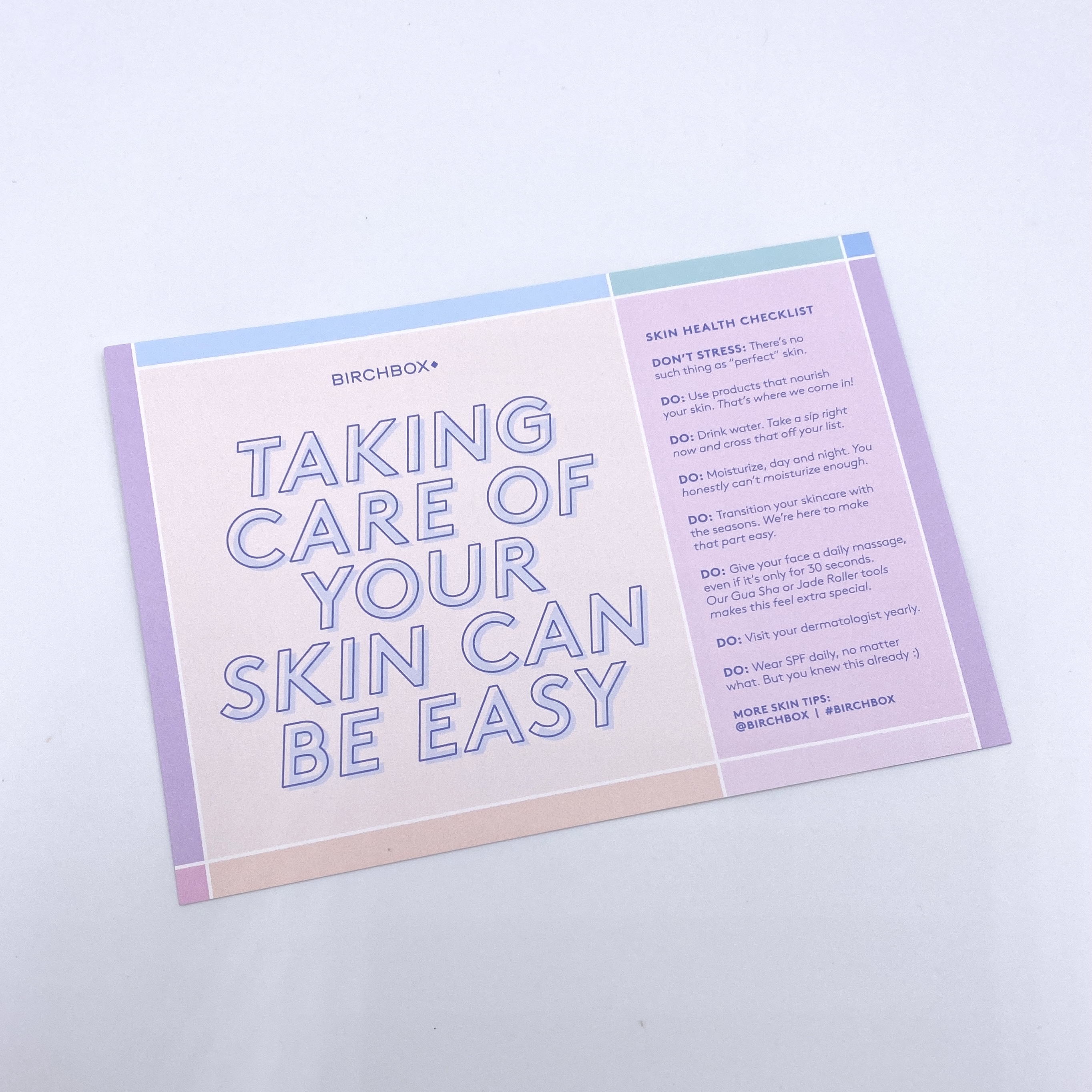 Card Front for Birchbox January 2021