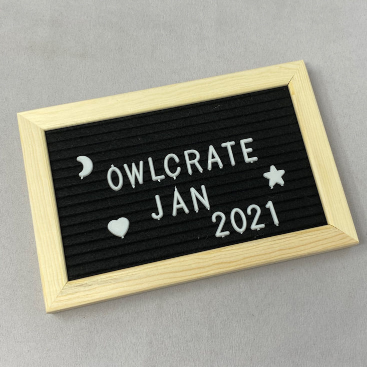 Felt Letterboard from OwlCrate YA