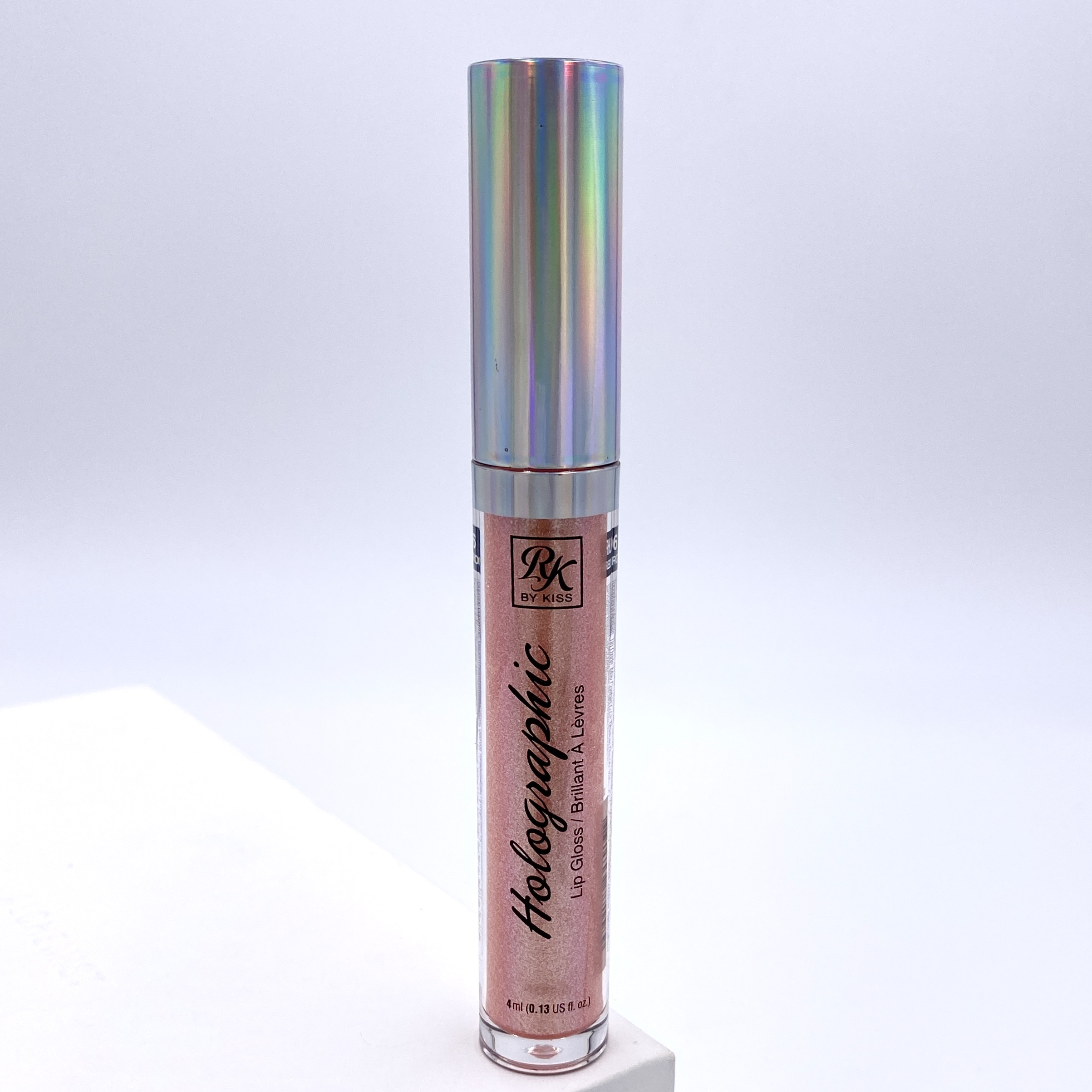 RK by Kiss Holographic Lip Gloss Front for Cocotique January 2021