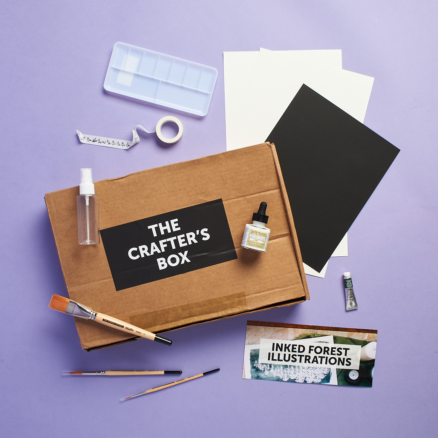 The Crafter’s Box ‘Inked Forest’ Subscription Review – January 2021