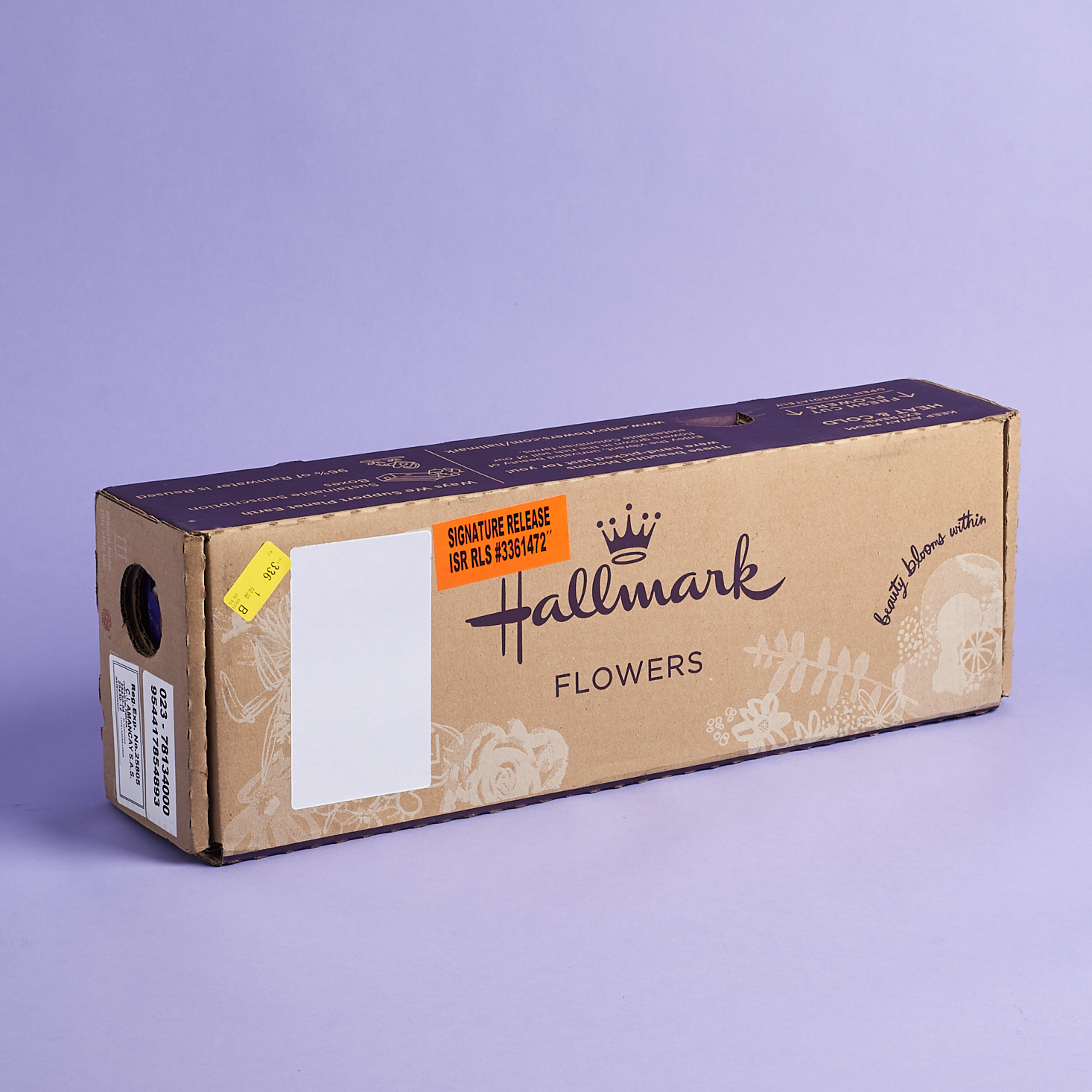 Enjoy Flowers shipping box