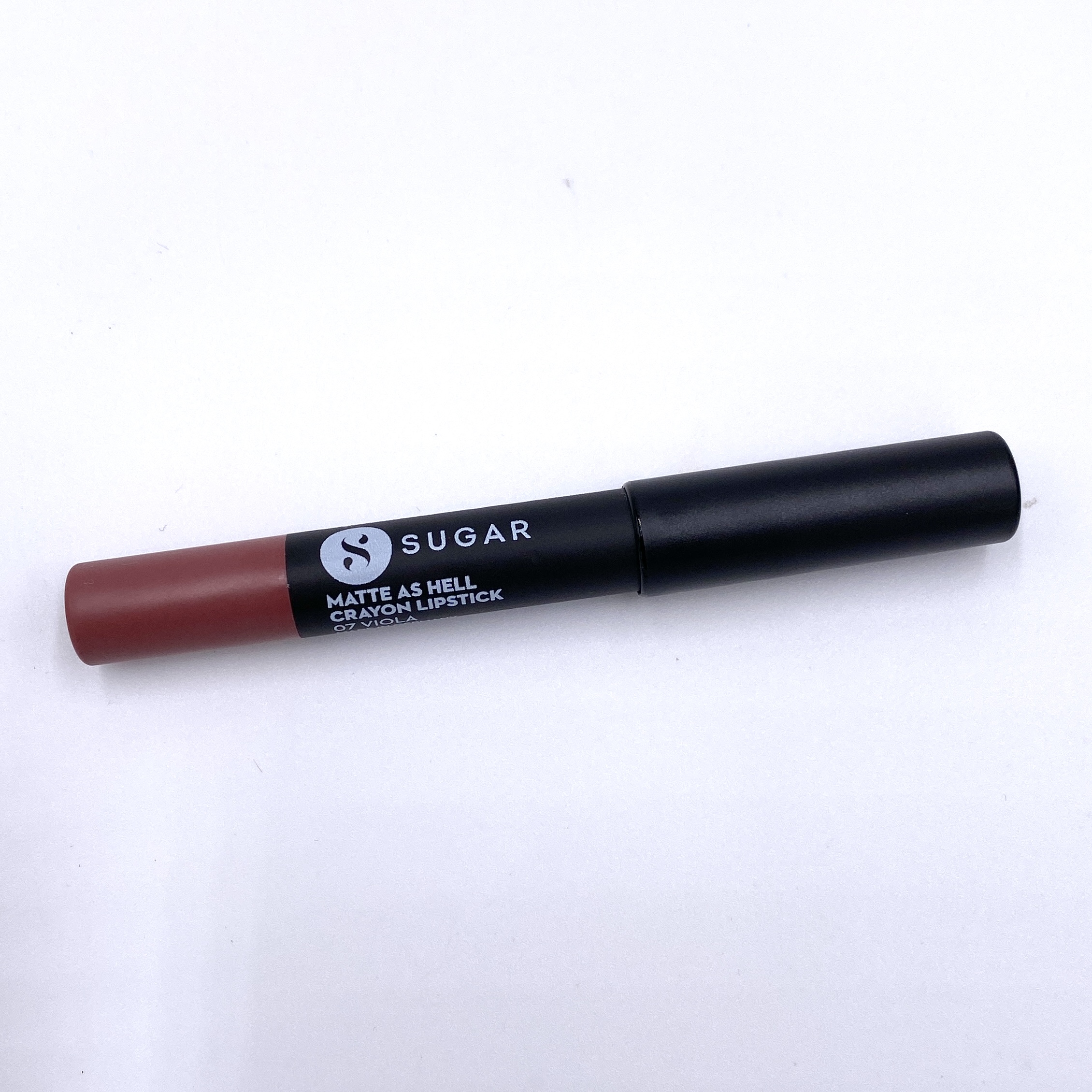 Sugar Cosmetics Matte as Hell Lip Crayon in Viola Front for Ipsy Glam Bag January 2021