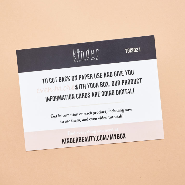 Kinder Beauty Box Review + Coupon January 2021 MSA