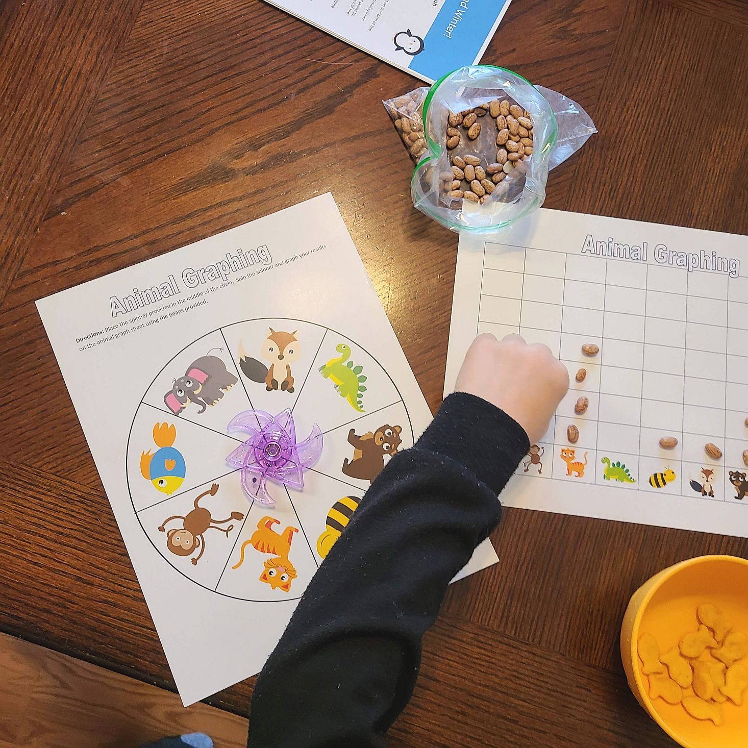 Preschool Box December 2020 animal graphing