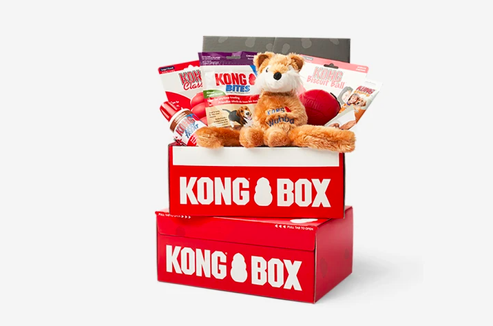 Stack of Kong Boxes.