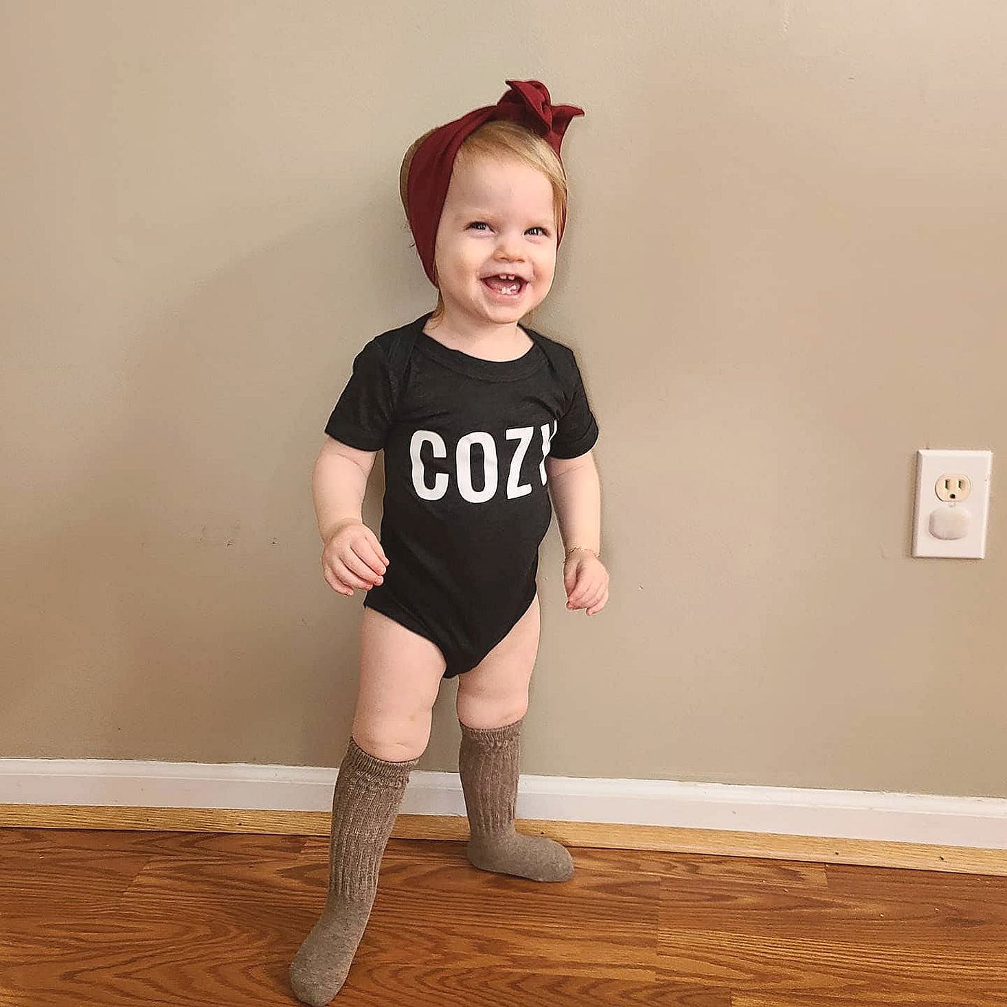 Small Shop Baby Box Winter 2020 clothing modeled