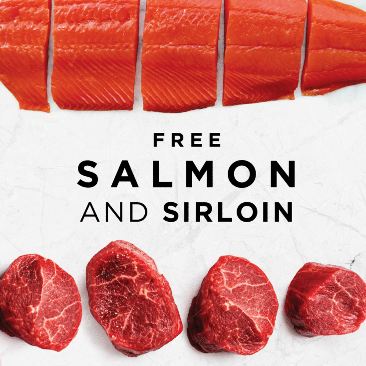Butcherbox Free Salmon and Sirloin GIF February 2021