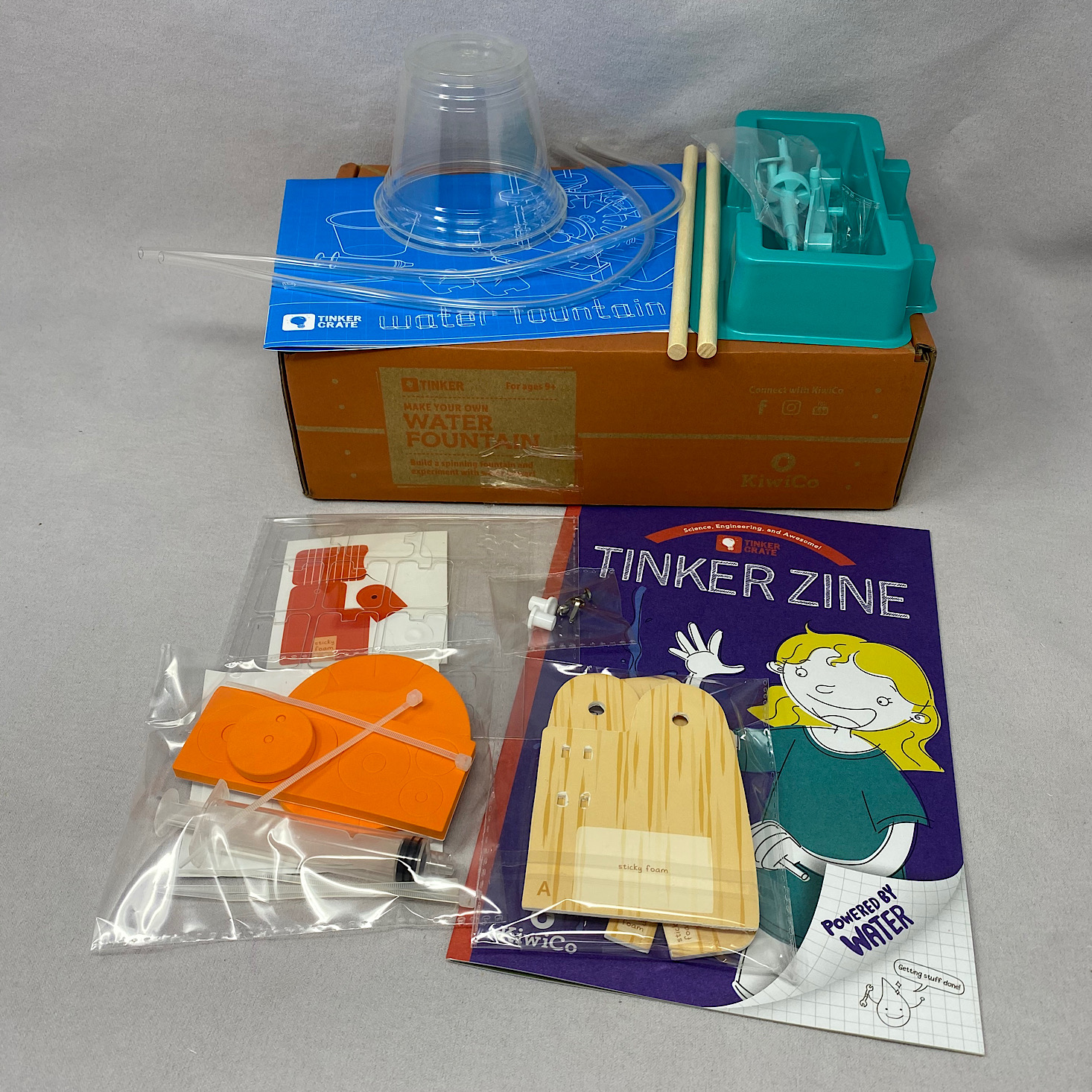 KiwiCo Tinker Crate Review + Coupon – Water Fountain
