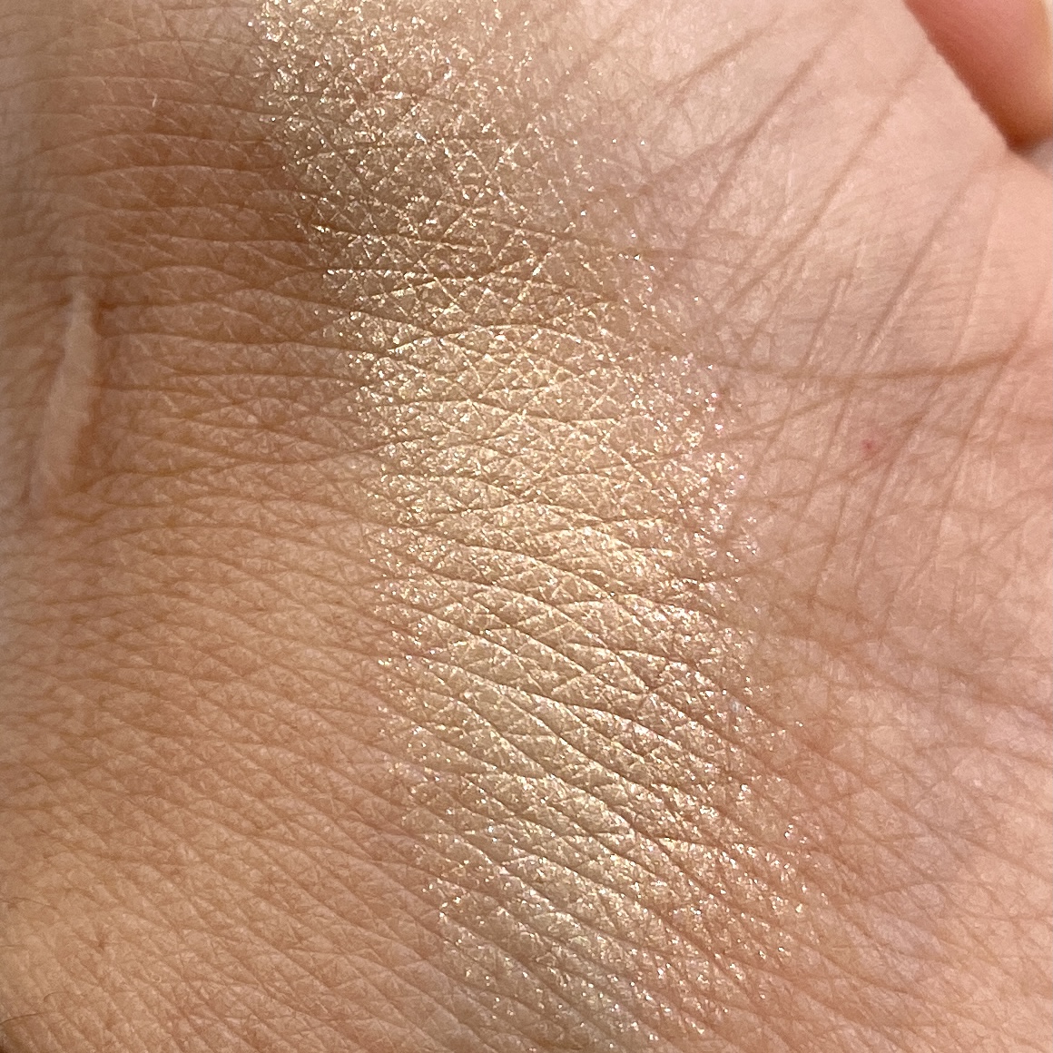 DiTO Cosmetics Ice Cube Shadow in Golden Sunshine Swatch for Birchbox February 2021