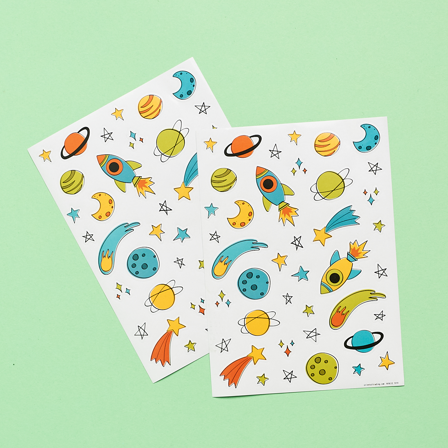 Hello Bible January 2021 space stickers