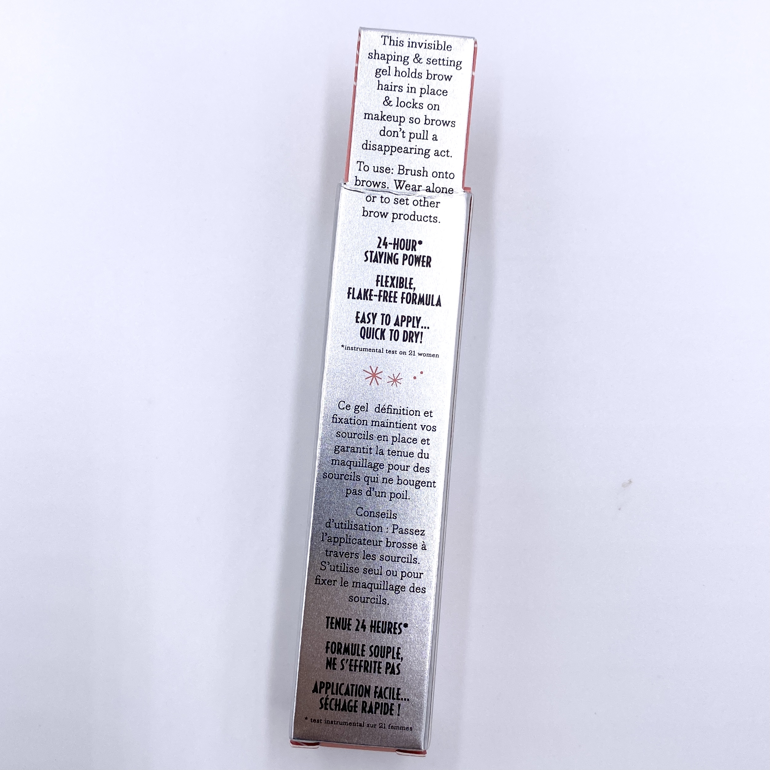 Benefit Cosmetics 24-Hour Brow Setter Clear Brow Gel Side for Ipsy Glam Bag February 2021