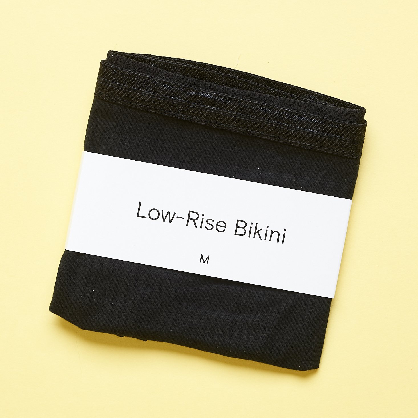 folded low-rise bikini underwear from Knickey