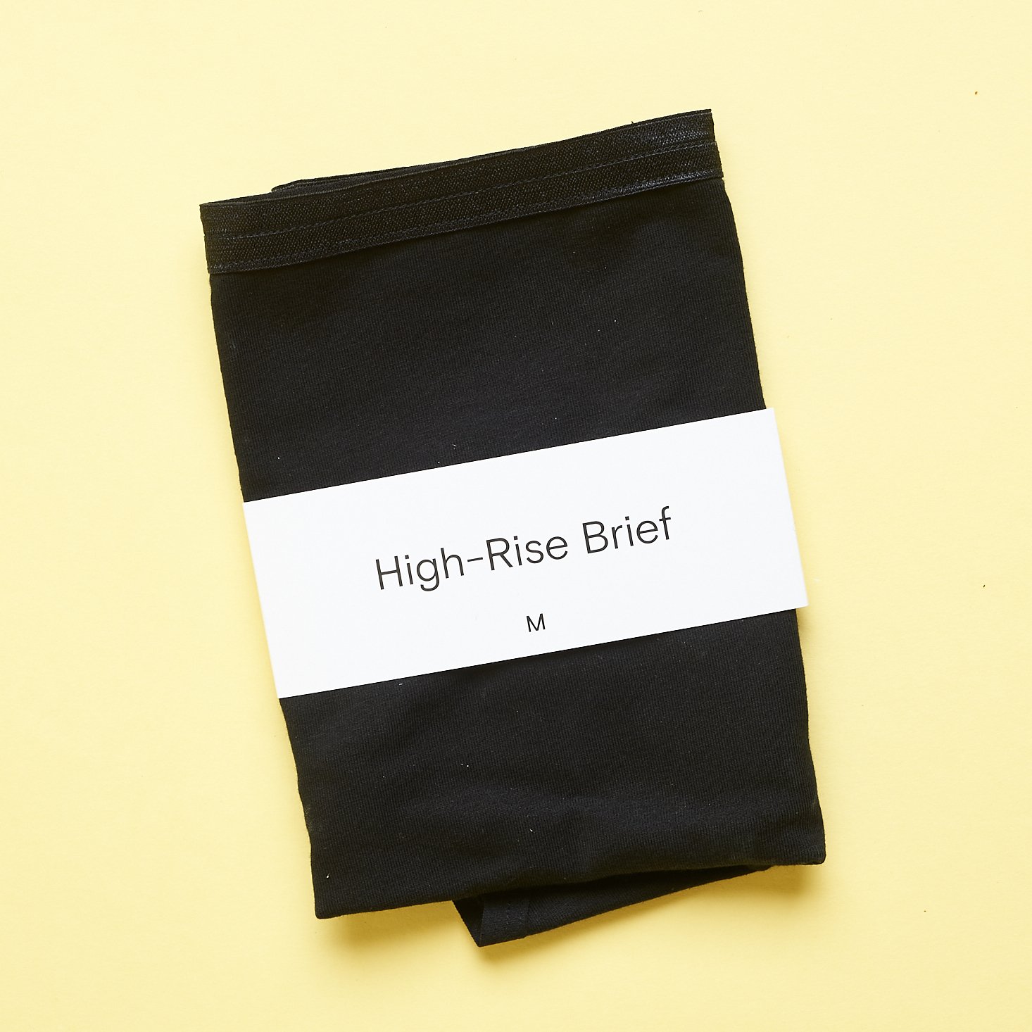 folded high-rise brief underwear from Knickey