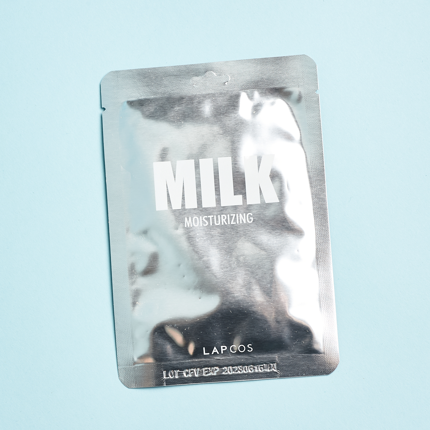 MILK nourishing sheet mask.