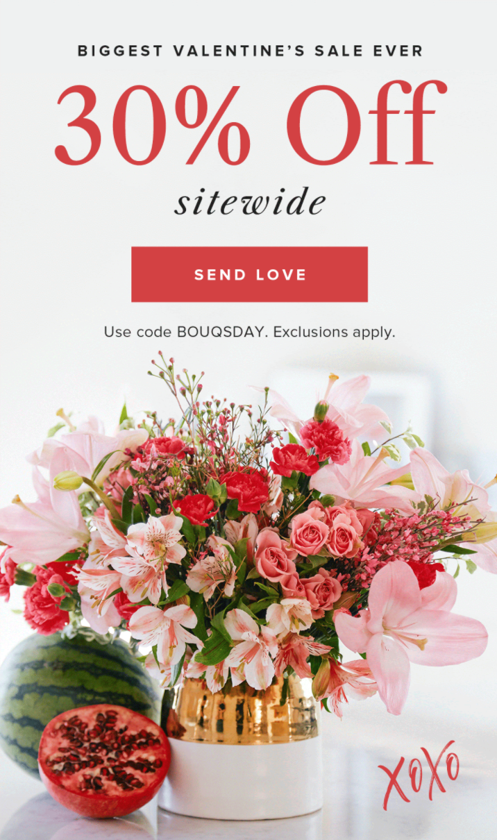 The Bouqs Coupon – 30% Off Sitewide!