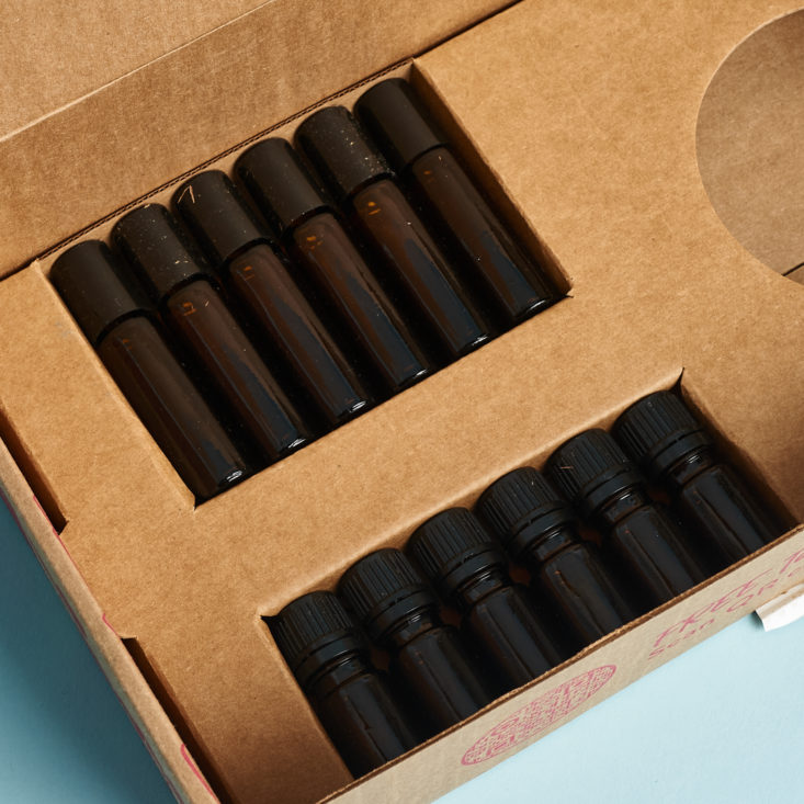 Essential oil rollers and dropper bottles from Simply Earth Bonus Box