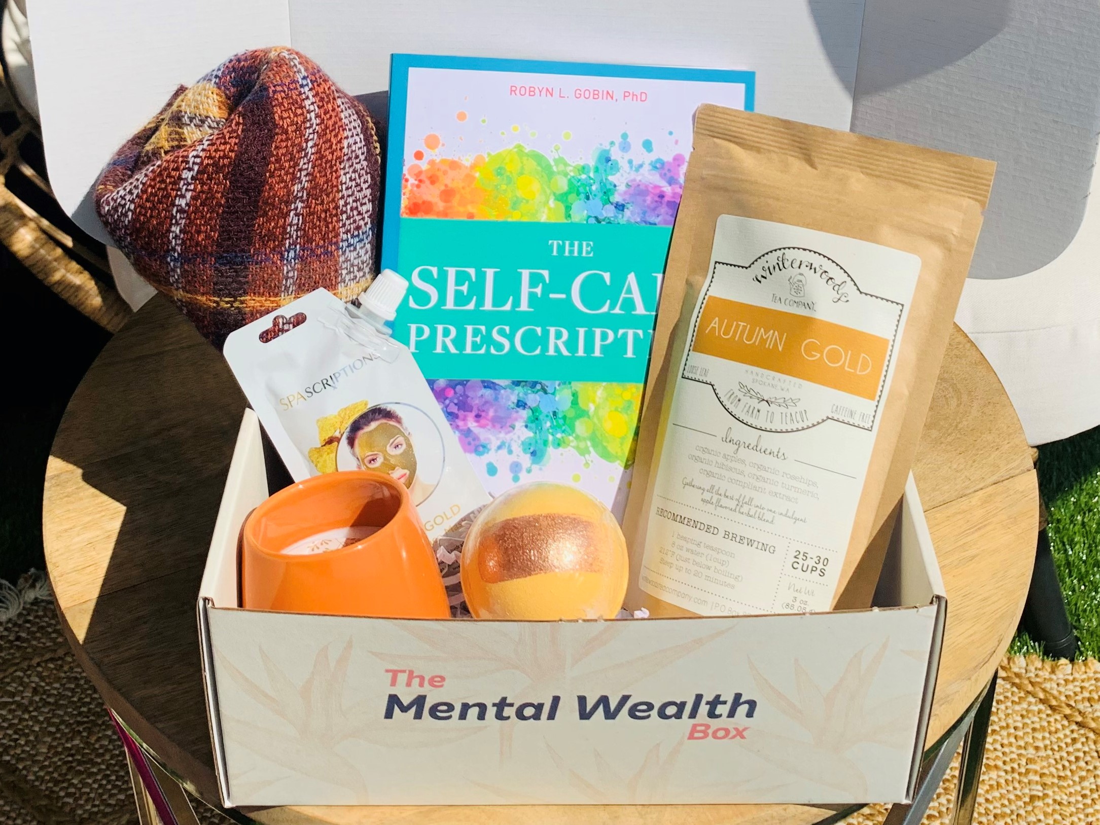 The Mental Wealth Box, open to show all contents.