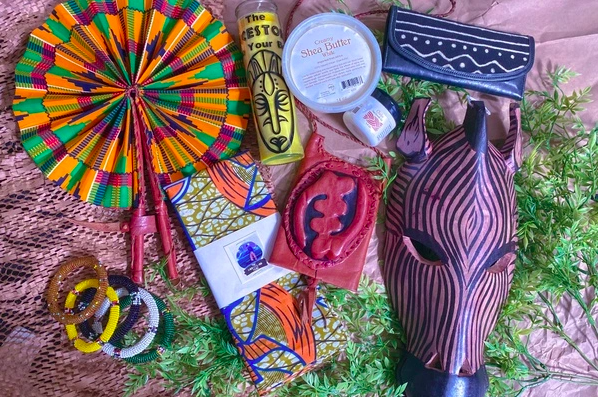 Sample box from The Motherland Plug subscription.