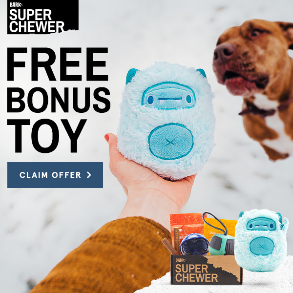 Super Chewer Free Ice Beast Toy February 2021