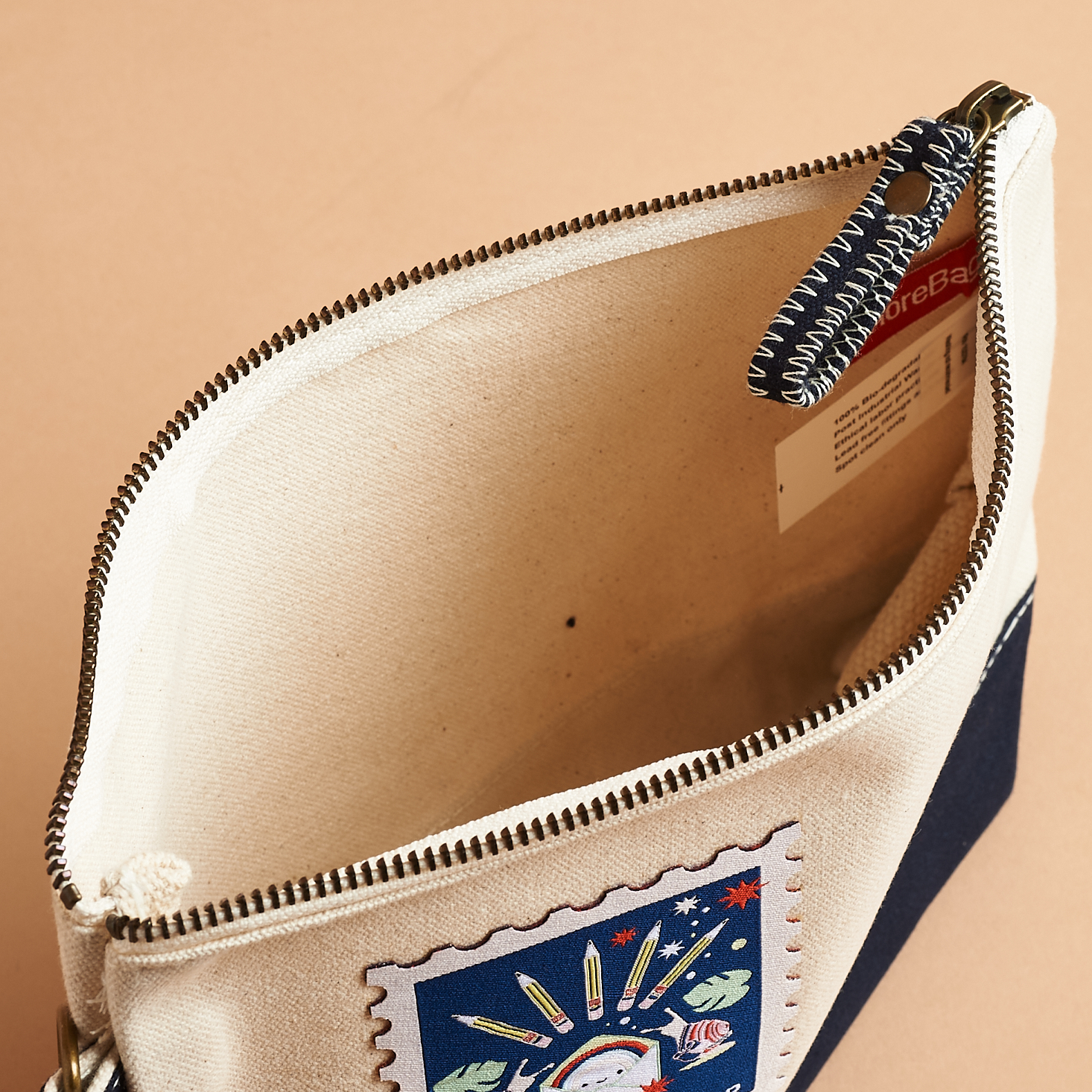 canvas pouch from PostBox March 2021