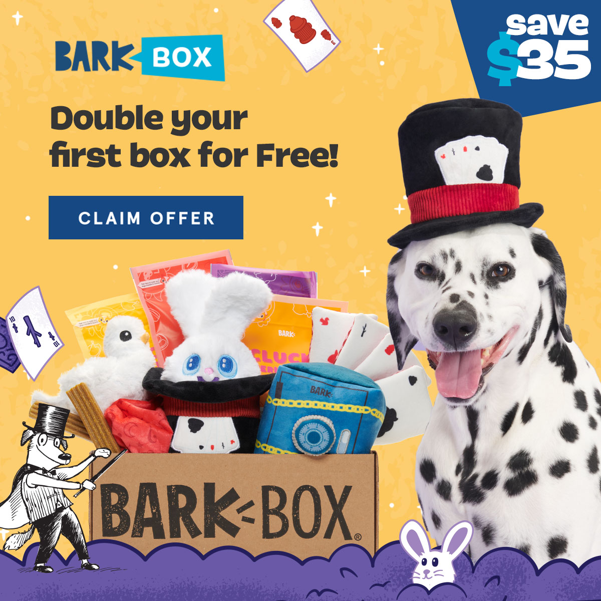 BarkBox Coupon – Double Your First Box with Multi-Month Subscription
