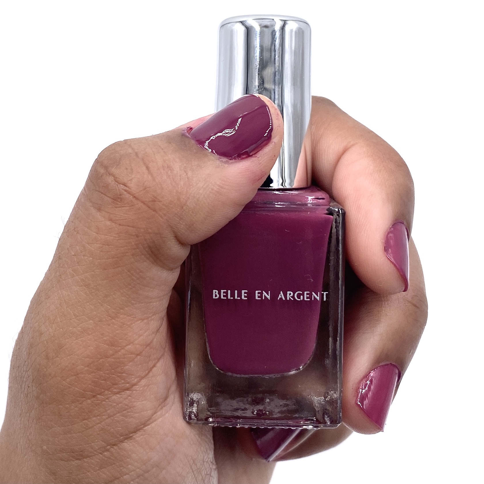 Belle en Argent 8 Free Nail Polish in Like a Grape Swatch for Ipsy Glam Bag March 2021