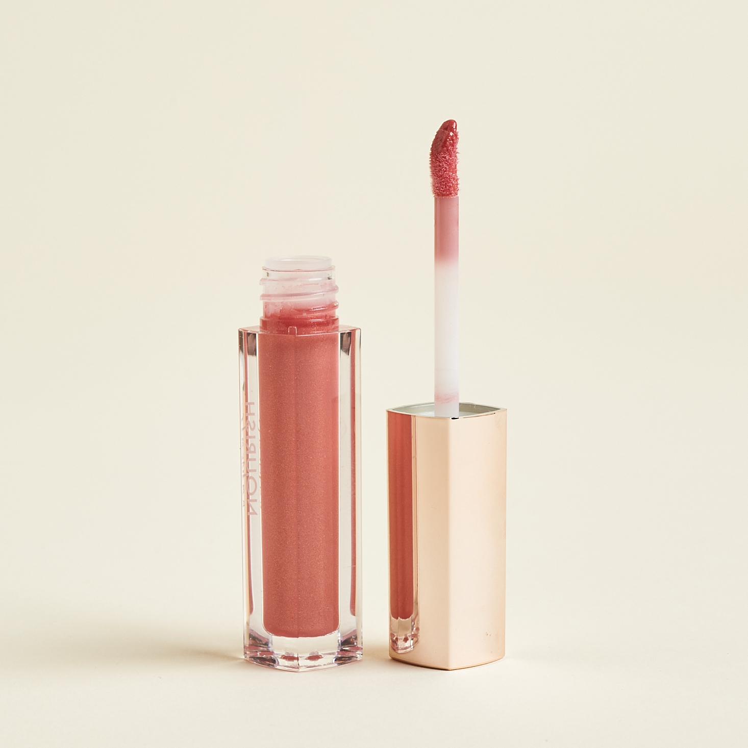 Nourish Naturals Lucid Glow Lip Shimmer in Rosette Open for Nourish Beauty Box April 2021