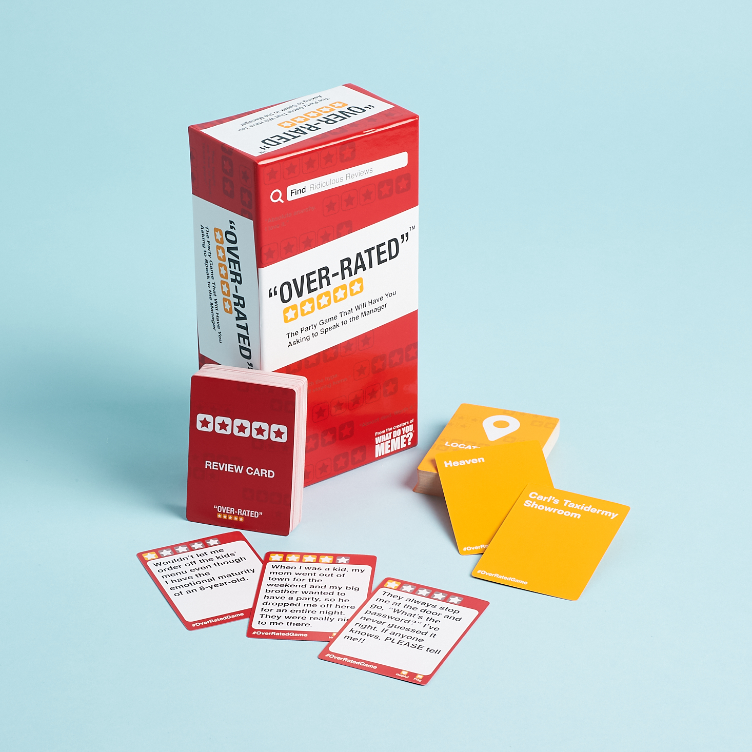 "Over-Rated" Card Game from Breo Box Spring 2021