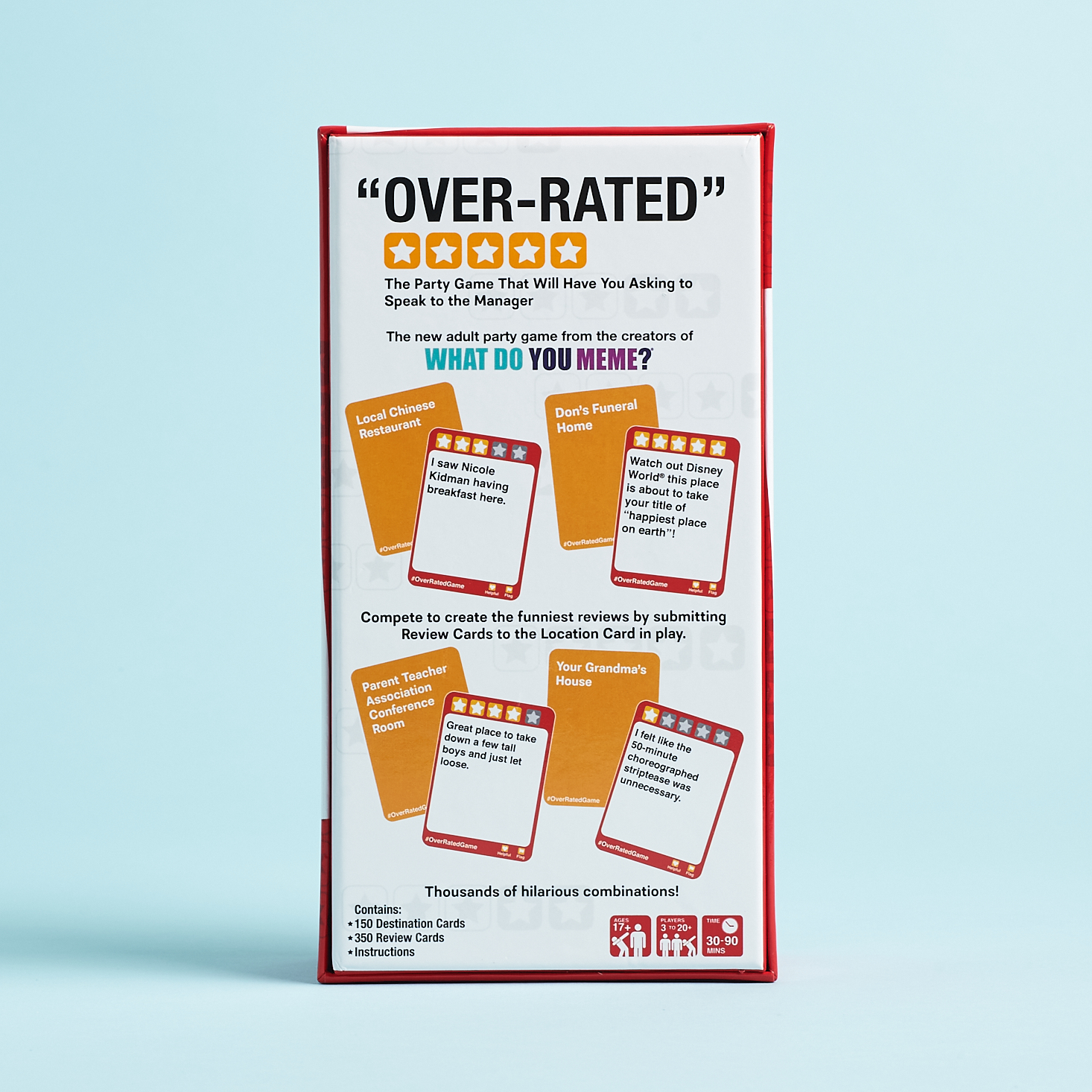 "Over-Rated" Card Game from Breo Box Spring 2021