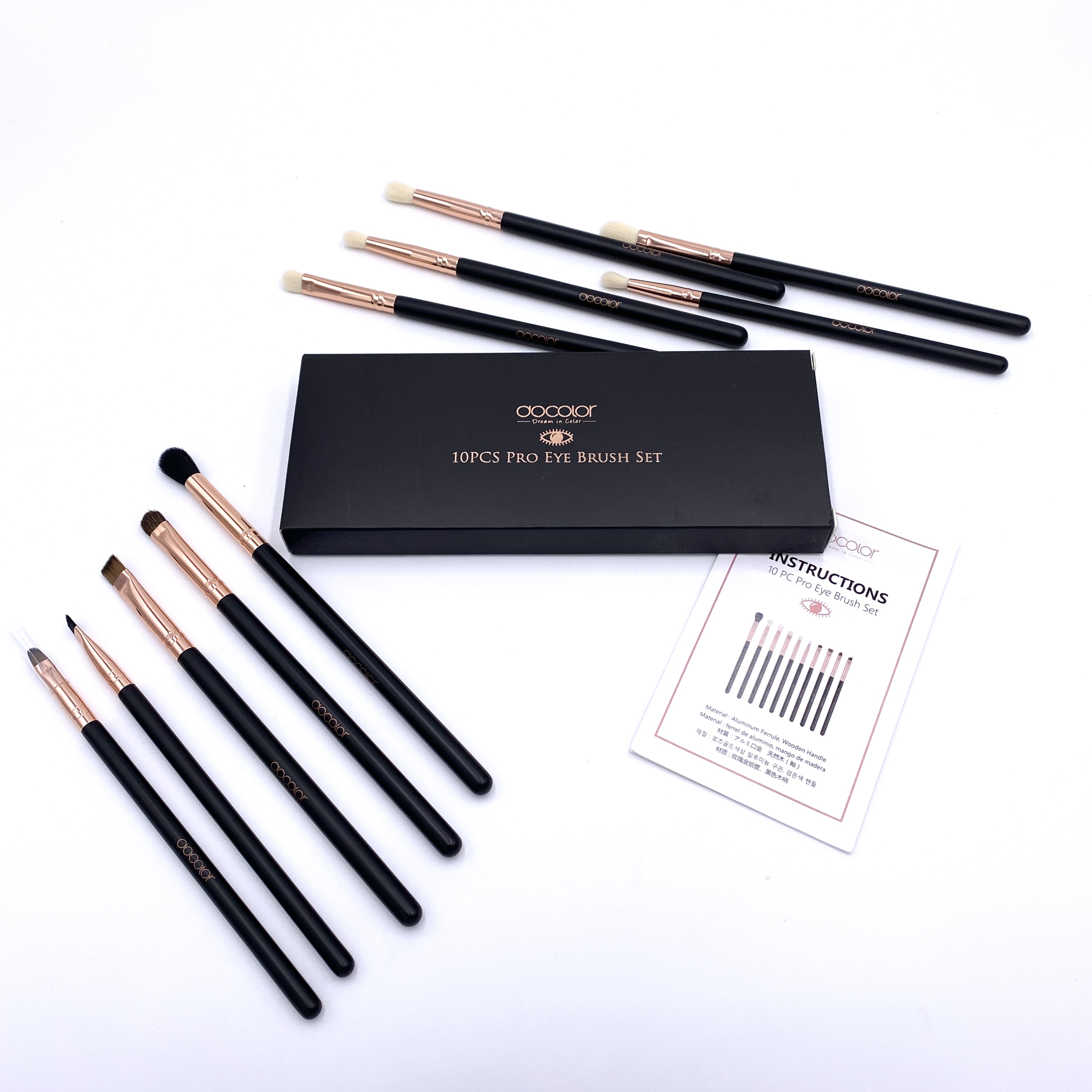 Docolor Eye Makeup Brushes Front for The Beem Box March 2021